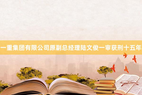 一重集团有限公司原副总经理陆文俊一审获刑十五年