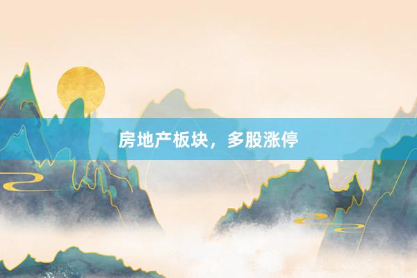 房地产板块，多股涨停