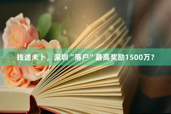 钱途未卜，深圳“落户”最高奖励1500万？