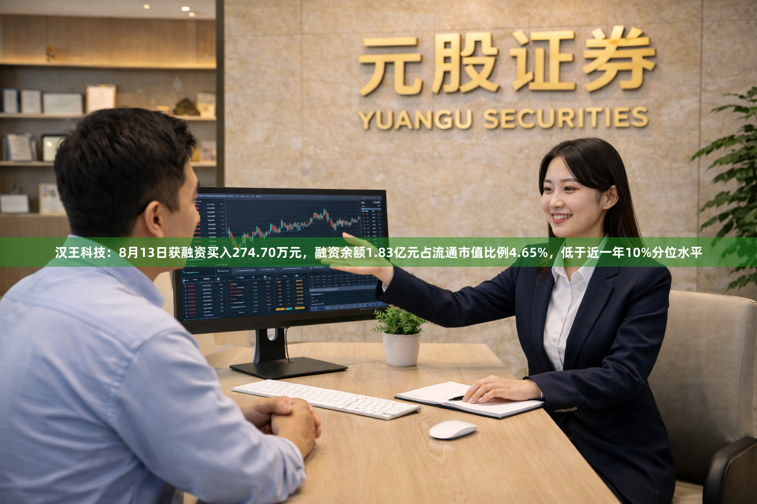 汉王科技：8月13日获融资买入274.70万元，融资余额1.83亿元占流通市值比例4.65%，低于近一年10%分位水平