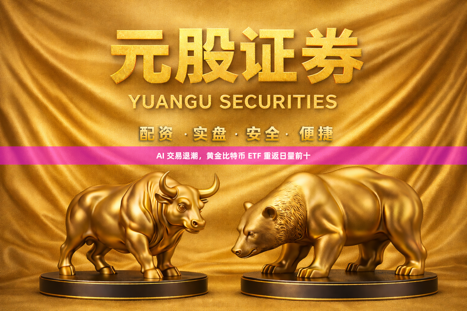 AI 交易退潮，黄金比特币 ETF 重返日量前十