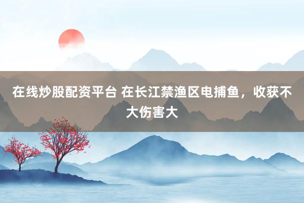 在线炒股配资平台 在长江禁渔区电捕鱼，收获不大伤害大
